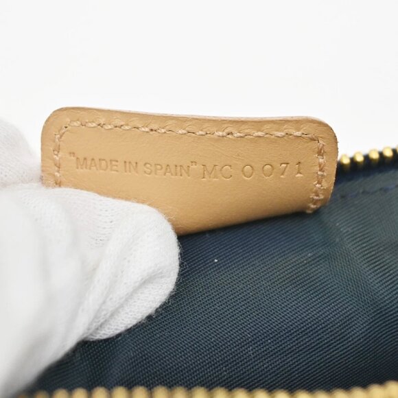 CHRISTIAN DIOR Logo Saddle Shoulder Bag Canvas Denim Canvas Leather Blue - Picture 11 of 15